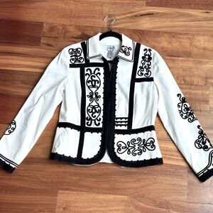 Chicos embroidered blazer